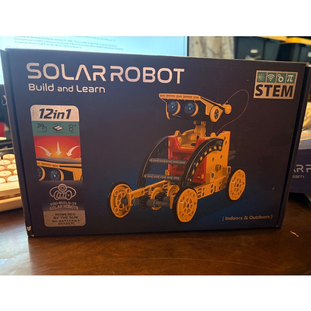 STEM Solar Robot 12in1 Build and Learn Educational Toy Ages 8+